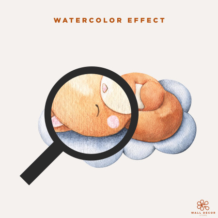 Adesivi da muro per bambini | Grandi dolci animali fanno la nanna sulle nuvole - Sweet Dreams | Wall Decor Store