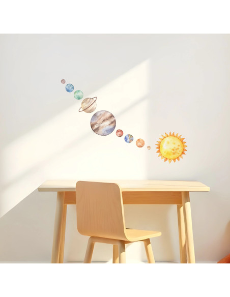 Adesivi da muro per bambini | Sticker Pianeti della galassia - Planet Journey | Wall Decor Store
