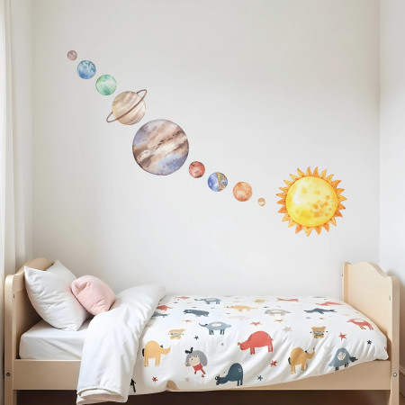 Wall stickers for children | Planets of the Galaxy - Planet Journey | Wall Decor Store