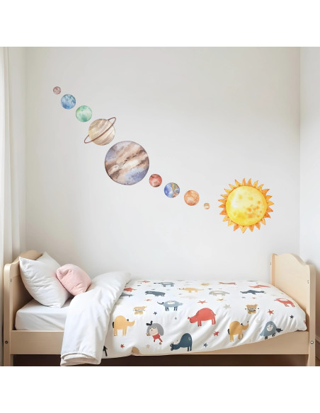 Adesivi da muro per bambini | Pianeti della galassia - Planet Journey | Wall Decor Store