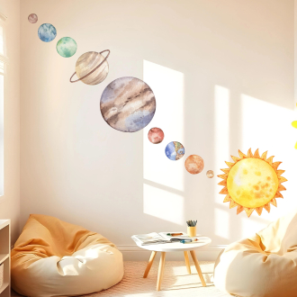 Wall stickers for children | Giant Planets of the Galaxy - Planet Journey | Wall Decor Store