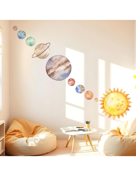 Adesivi da muro per bambini | Grandi Pianeti della galassia - Planet Journey | Wall Decor Store