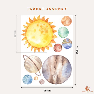 Adesivi da muro per bambini | Grandi Pianeti della galassia - Planet Journey | Wall Decor Store 2