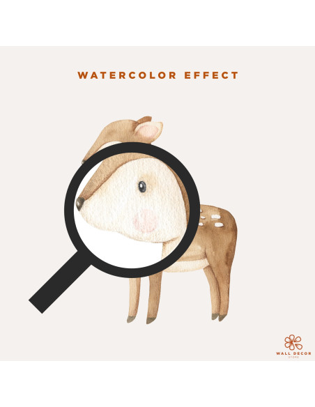 Adesivi da muro per bambini | Serie Forest Folk - Adesivi da Muro con Animaletti del Bosco | Wall Decor Store