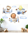 Wall stickers for children | Wall stickers featuring Aviator Animals | Wall Decor St | Wall Decor Store