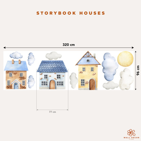 Wall stickers for children | Wall stickers featuring giant houses | Wall Decor Store