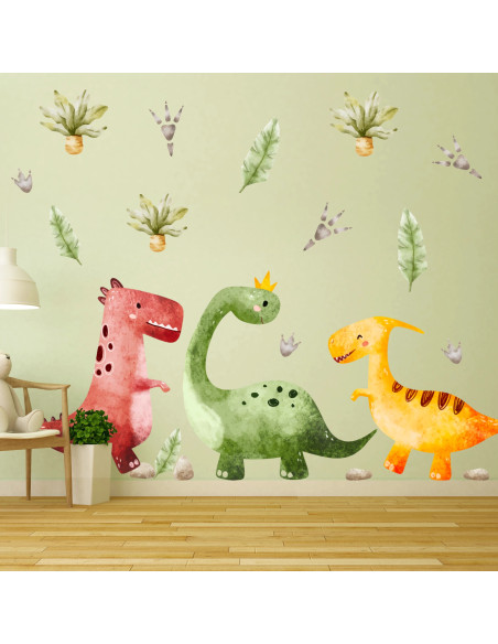 Wall Stickers forKids | Air Ballon and Dinosaur | Air Balloon Adventures | Wall Decor Store
