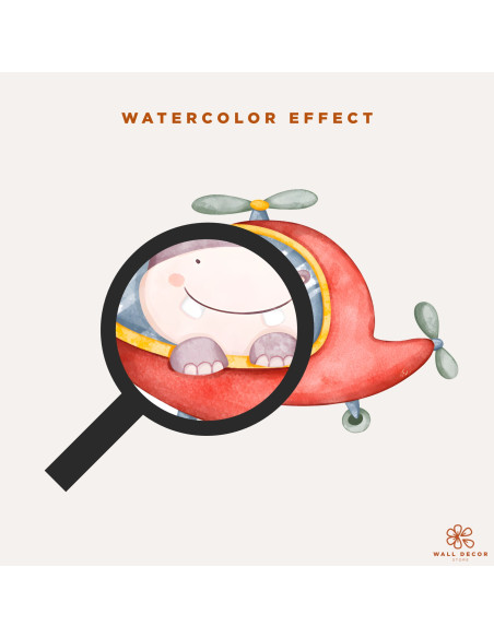 Wall Stickers forKids | Air Ballon and Dinosaur | Air Balloon Adventures | Wall Decor Store