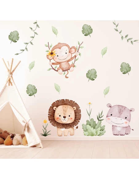 Wall stickers for kids | Safari Animal Wall Stickers for Kids’ Rooms | Wall Decor Store