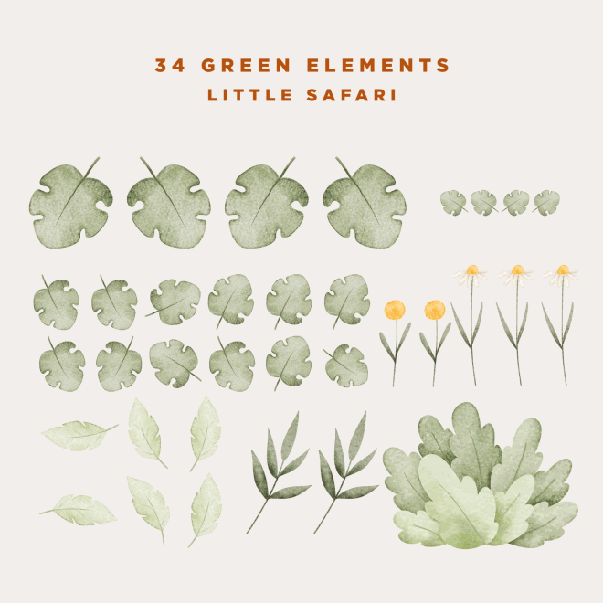 Vegetazione extra adesivi murali