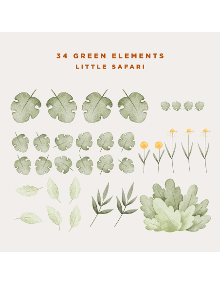 Vegetazione extra adesivi murali