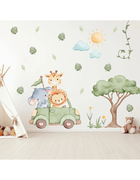 Wall stickers for kids | Safari Animal Wall Stickers for Kids’ Rooms | Wall Decor Store