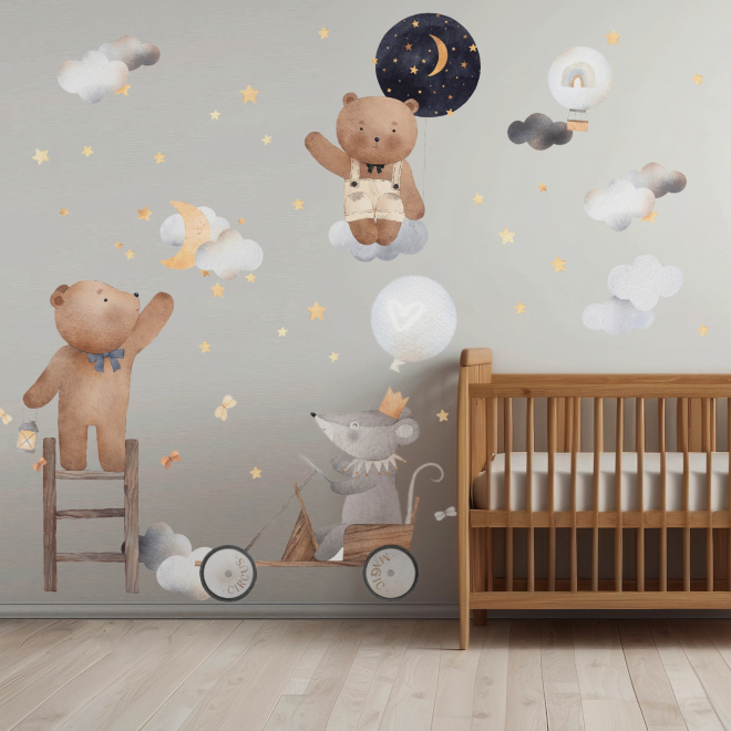 Magic Circus Bear Wall Stickers | Magic Circus | Wall Decor Store