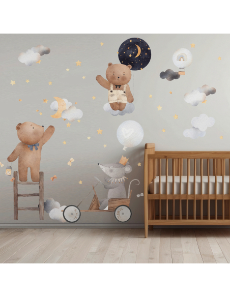 Magic Circus Bear Wall Stickers | Magic Circus | Wall Decor Store