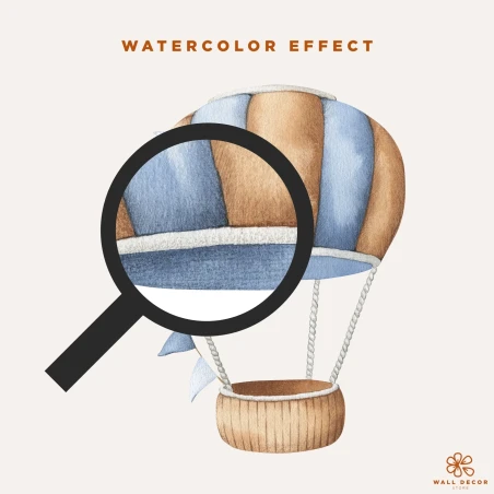 Wall Stickers forKids | Air Ballon and Dinosaur | Air Balloon Adventures | Wall Decor Store