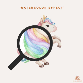 Adesivi da muro per bambini | Unicorni e pattern con stelle e arcobaleni | Unicorn Dreams | Wall Decor Store 2