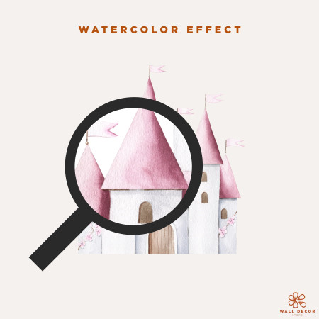 Adesivi da muro per bambini | Castello magico tra sogni e nuvole - Princess Castles | Wall Decor Store