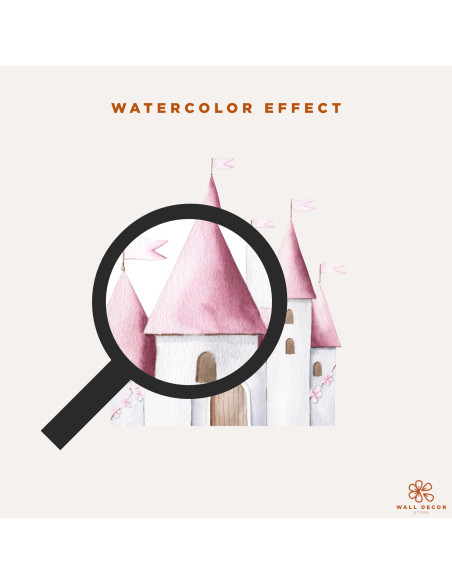 Adesivi da muro per bambini | Castello magico tra sogni e nuvole - Princess Castles | Wall Decor Store